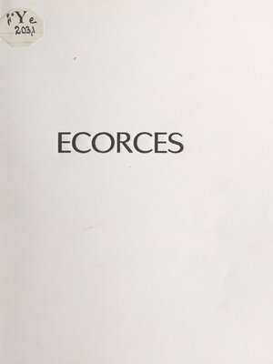 cover image of Écorces